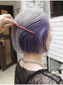 !インナーカラーボブダブルカラーハイトーンケアブリーチ#原宿