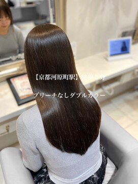 ハピネス 河原町店(Happiness) 四条河原町 ブリーチなしカラー 髪質改善