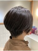 前髪なしショート