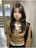 表参道 roijir オリーブベージュ × ハッシュカット