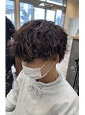 メンズハイライト×ピンクアッシュ【TELA HAIR 石岡】