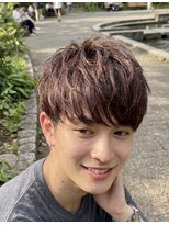 ドックス(dock::s)&nbsp;フェミニン☆メンズショートカラー（ハイトーン）ピンクアッシュ