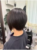 グラデーションボブ 顔周りレイヤー 