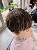 【Andco】レイヤーショート×白髪ぼかしハイライト