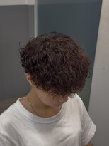 ノイセルヘアー(Noisyle Men's hair) リバースセンターパート/ニュアンスパーマ/ダウンバング/MEN'S◎