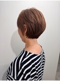 【大人女性】小顔見せ丸みショートで骨格補正＆朝ラク