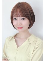 ビーワールド(B WORLD) 【藤枝】大人可愛い艶ブラウンの丸みショートボブ