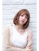 ケイト(kate)&nbsp;kate大宮　オレンジベージュ×内巻きボブ