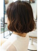 【TRUNK Hair Design 西本】無造作なカジュアルBOB