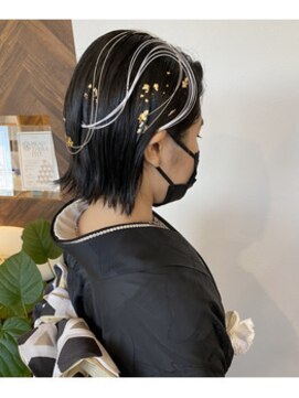 ヘアーデザイン シーベル(HAIR DESIGN SEA BELLE) 水引アレンジ