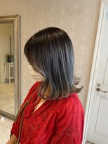 ヘアスタジオ アルス 御池店(hair Studio A.R.S)&nbsp;グラデーションシルバーグレー#デザインカラー#くびれヘア