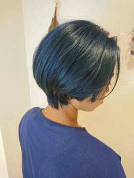 アッシュ 清瀬店(Ash) 【髪質改善】鮮やかブルー系イルミナカラー　Ash清瀬 大嶋