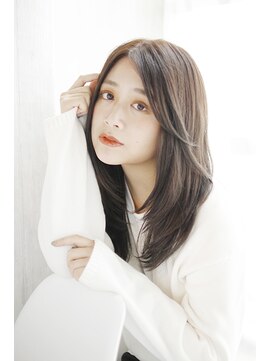エトレプラスエヌ(ETTORE+n) 20代30代40代　くすみレイヤーロング【西大寺】＃585