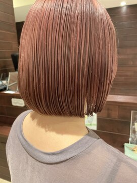 ジャム(Jam) ミニボブ×ピンクミルクティーベージュ★中村大輔