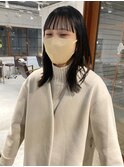 【中澤彩乃】ワイドバングフルバング切りっぱなしインナーカラー
