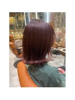 オレロ 国立(olelo)&nbsp;暗めカラー/グランマッシュ/デザインカラー/フェザーパーマ/国立