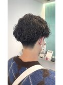波巻きツイストスパイラルパーマメンズカット