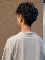 トップヘアー アヴェニュー 刈谷(TOPHAIR Avenue)&nbsp;爽やかスパイラルパーマスタイル/アッシュブラック/前髪パーマ