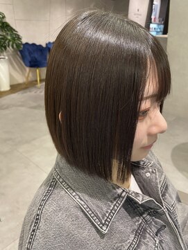 ニーナ ビューティーサロン(NINA Beauty Salon) 大胆イメチェン♪縮毛+カット#ボブ#ぱっつんボブ