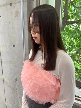 ディジョン(Dijon) 韓国顔まわりレイヤーカットグレージュオリーブベージュブラウン