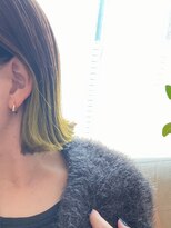 リバイブ ヘアー リュッカプラス(Revive Hair Lycka+)&nbsp;切りっぱなしボブ　デザインカラー