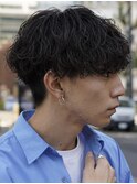 波巻きスパイラルツイストスパイラルパーママッシュメンズヘア