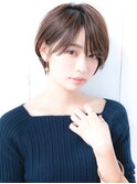 say.重政レイヤーショートくびれショート耳掛けショートボブ
