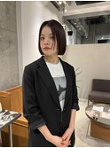 最高に可愛いミニボブ×ステップカットはこちら!