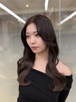 ソラ 広尾店(SORA)&nbsp;レイヤーカット/オリーブグレージュ/顔周りカット［広尾］