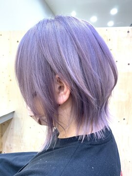 ワンバイワンヘアーツー(OnexOne HAIR2) ミディアムウルフ/ウルフ/パープル/パープルアッシュ