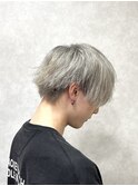メンズカラー/ハイトーンショート/シルバーヘア