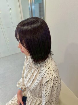 エトレ(etore) 外ハネミディ/透明感ダークブラウン