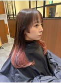 池袋 髪質改善 裾カラー グラデーション ピンクラベンダー♪
