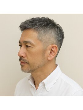 ヒロギンザ 田町店(HIRO GINZA) おじさん40代.50代人気刈り上げスタイル　田町　三田　芝