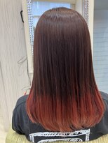 ビス ヘア アンド ビューティー 西新井店(Vis Hair＆Beauty)&nbsp;ハイトーングラデーションカラーレッド！