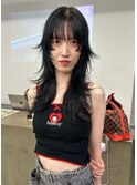 ロングハイレイヤーウルフカット姫カット
