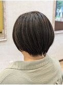 ショートボブ×白髪染め
