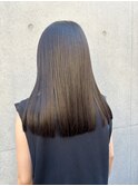 ミディアムヘア暗めカラーグランマッシュデザインカラー
