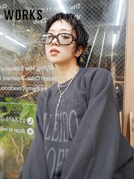 ワークス ヘアデザイン(WORKS HAIR DESIGN) マレットショートヘアパーマ