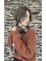 レーブ 大宮店(reve)&nbsp;輪郭補正した前下がりボブ