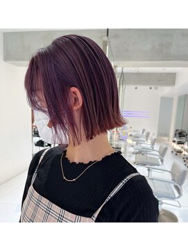 レイズ 国分寺店(RAYS) 切りっぱなしボブ・ベリーピンク・ピンクパープル[国分寺]