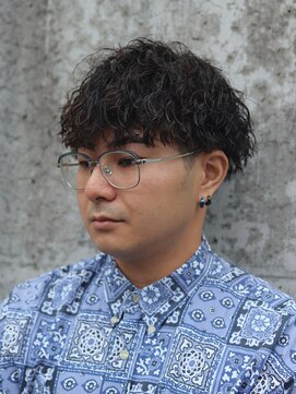 ハニー(HONEY) 縦落ちツイスパ/ツイストスパイラルパーマ/岡崎メンズパーマ