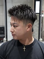 メッツ 原宿(METS) MEN'S/アップバングショート×スキンフェード/短髪