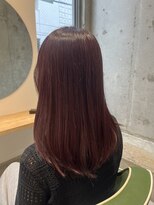 アッシュ 浦安店(Ash) 【浦安 ブリーチなし】ワンカラーで叶える大人チェリーレッド