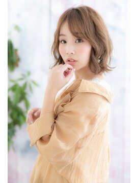 ヘアアンドビューティー ミック(Hair & Beauty miq) シアーベージュでやわらかフェミニン☆くせ毛風ボブディa