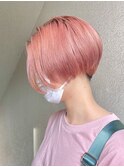ピンクアッシュ/ひし形シュート/ナチュラルボブ/ミニボブ