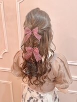 グルーヴ グルーヴ フェエリー(groove groove feerie)&nbsp;【ヘアセット】ハーフアップあみたらしアレンジ♪