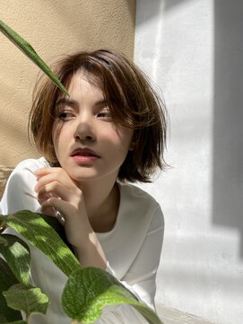 ピークアブー 表参道(PEEK-A-BOO) ふわっとセンター分けボブ