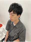 メンズウルフショート×パーマ