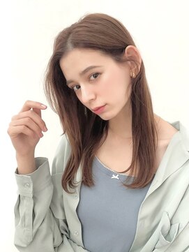 ジュネス 銀座(JYUNESU) ヘルシーロング前髪なしニュアンスカラー透明感20代30代40代銀座